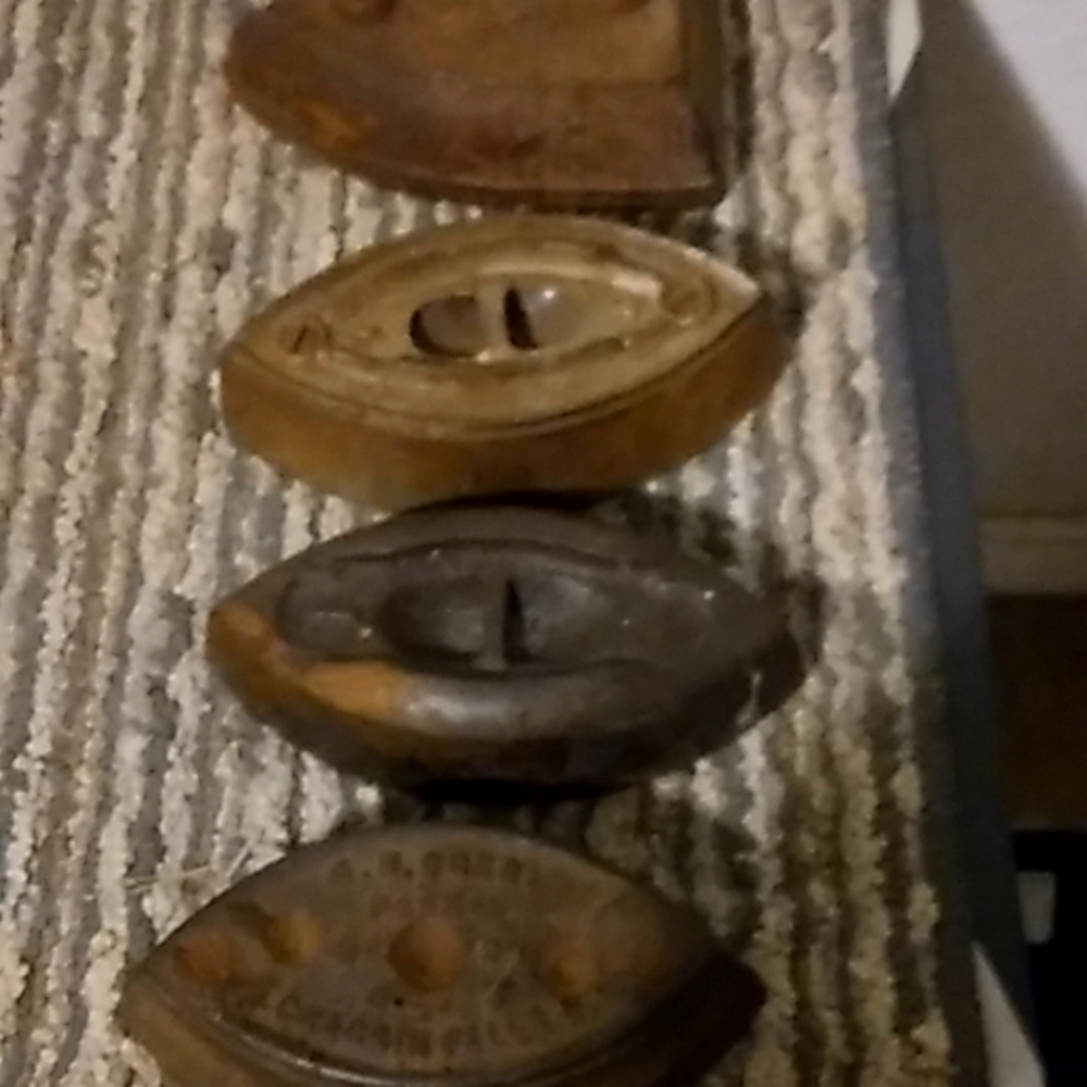 4 antique sad Irons